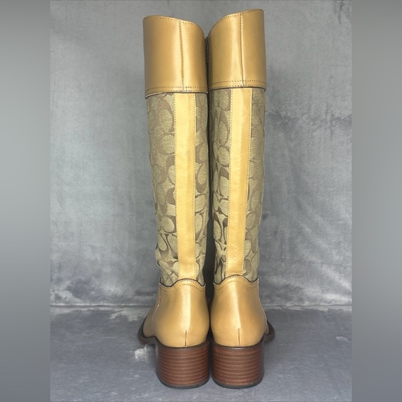 π₯π₯π₯Coach Signature Series Riding Boots Carol F1 Style Monogram Size: 7Bπ₯π₯π₯ - Picture 11 of 12